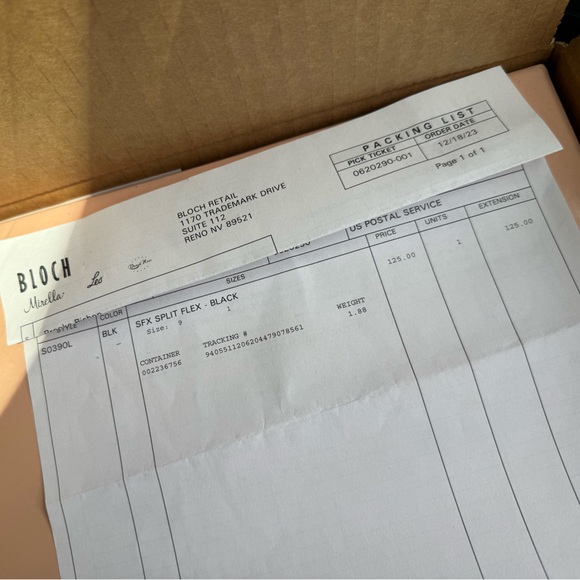 NEVER WORN Bloch Character Split-Sole Size 9 - Picture 3 of 5